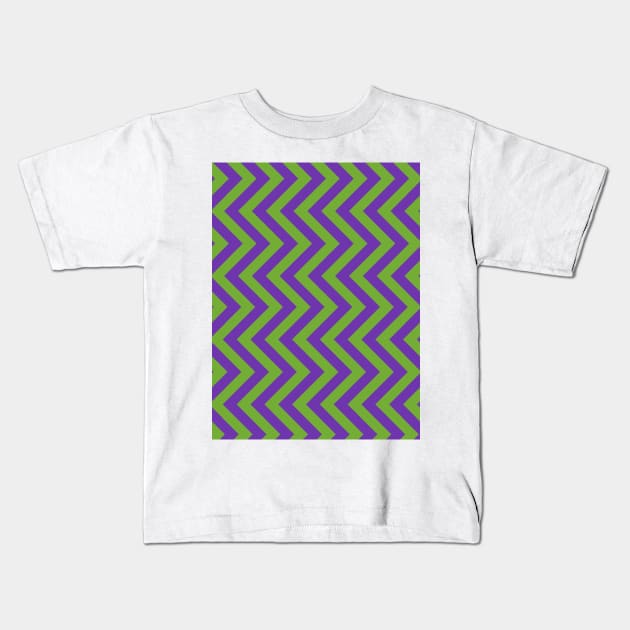 Violet and Green Arrows Kids T-Shirt by cristinaandmer